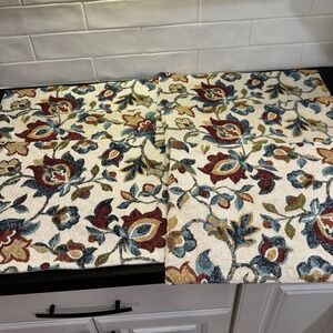 Food Network Floral Tapestry Set Of 6  Placemats 19 X 13"